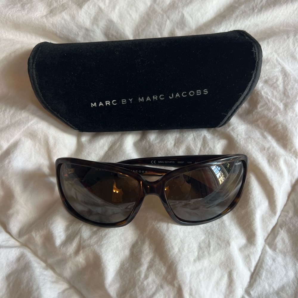 Marc by Marc Jacobs Dark Tortoiseshell Sunglasses with Case